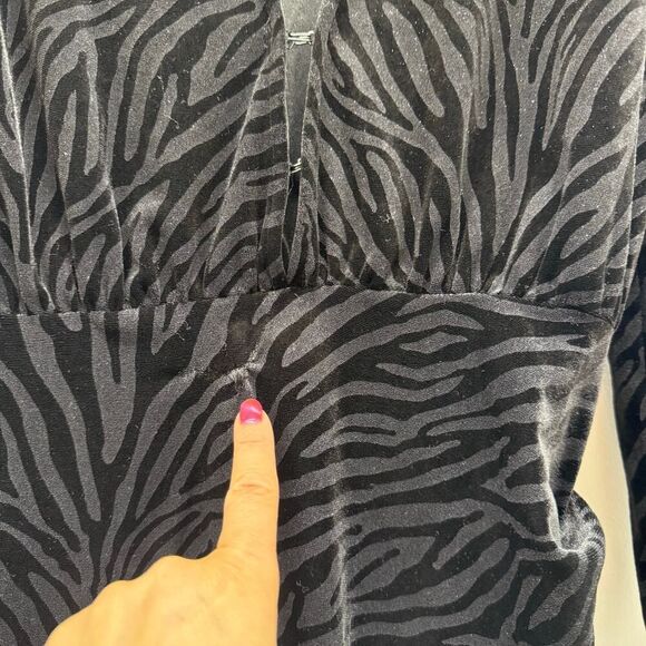 Bronx and Banco
Zebra Print Velvet Dress 💛 - Picture 5 of 10